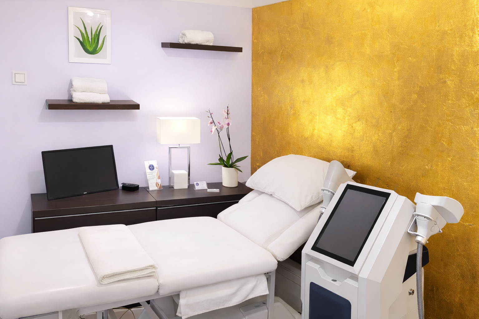 Fat freezing treatment room at The Blythe Clinic in Brighton & Hove